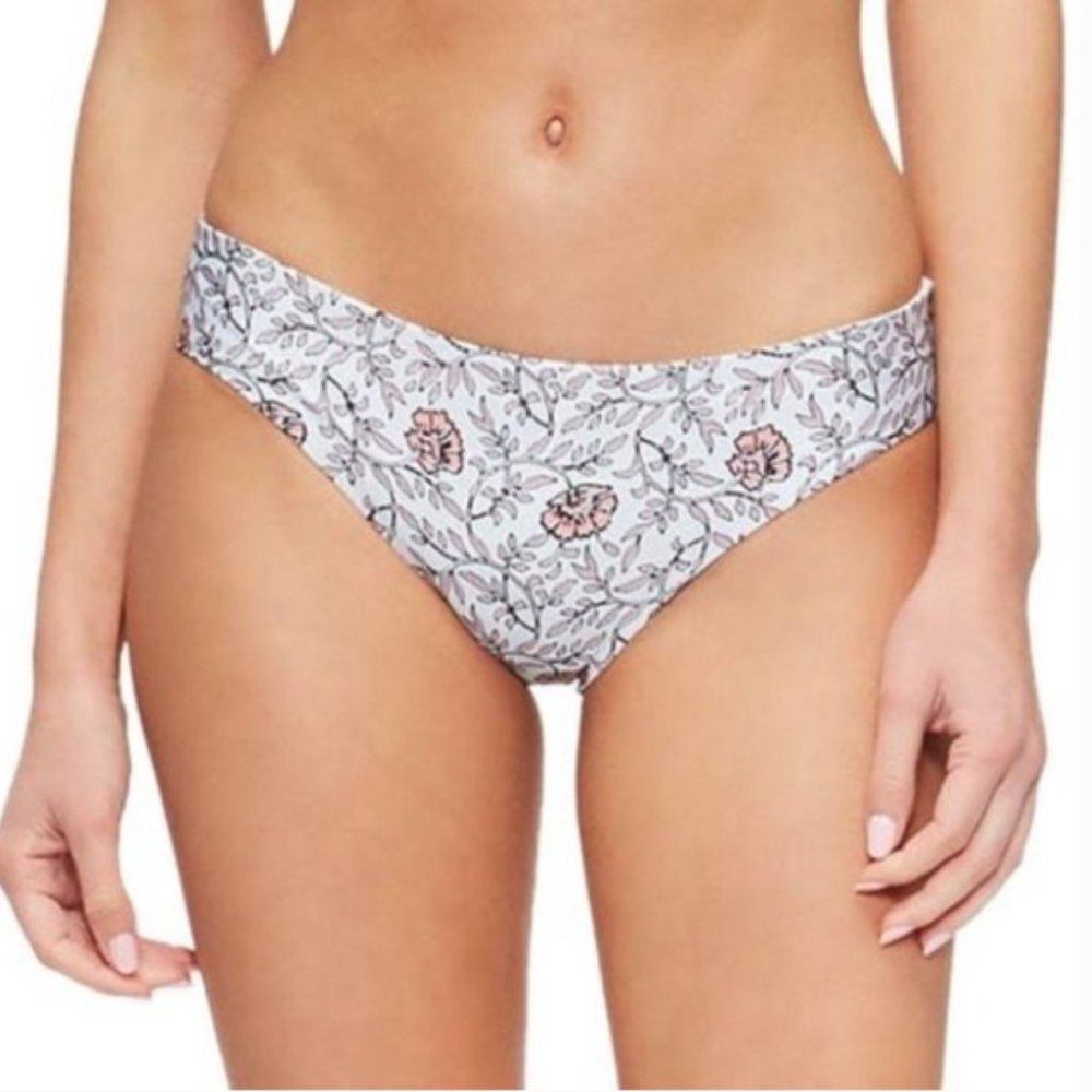 NWT Tavik Wildflower Print Light Blue Moderate Swim Bottom